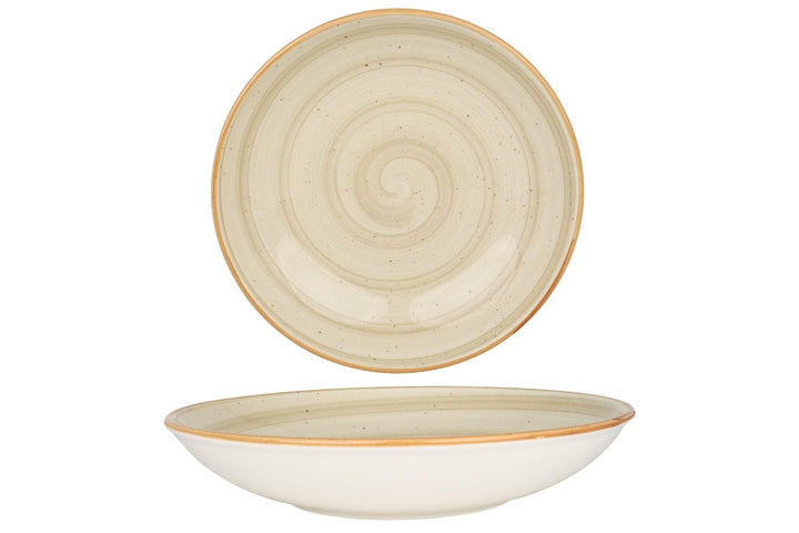 Bonna Tiefe Teller - Aura Terrain - Porzellan - 25 cm (1300cc) - 6er Set