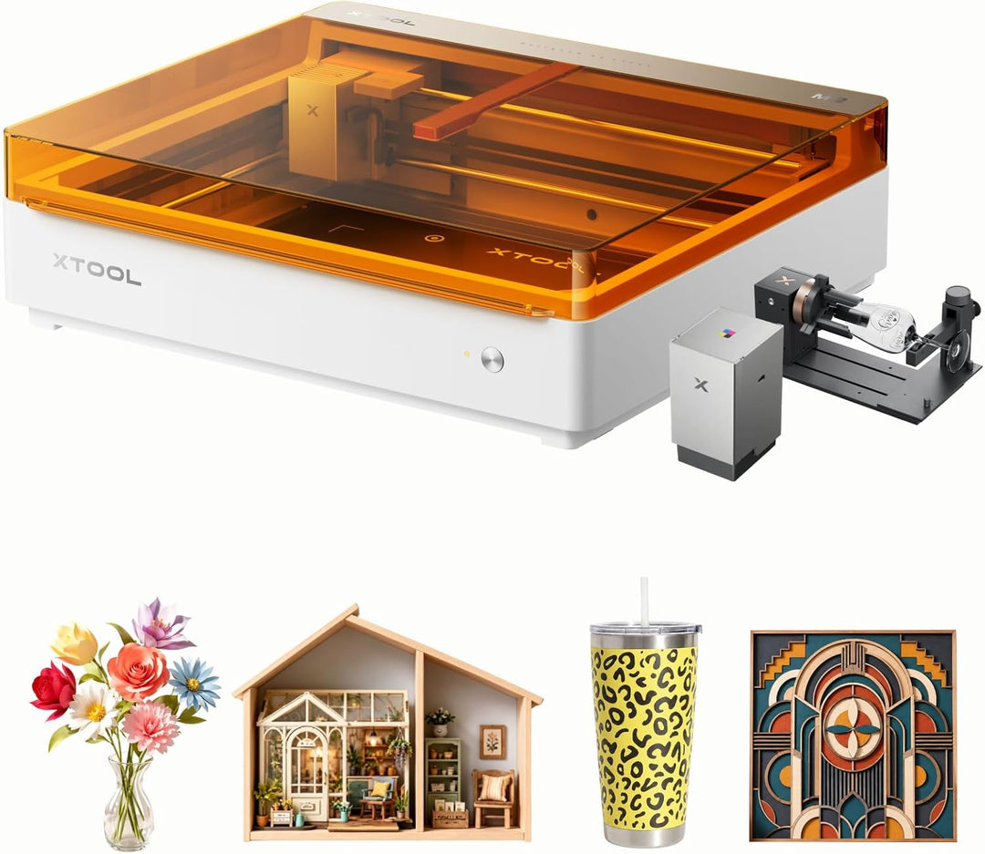 xTool M2 10W Deluxe Bundle mit xTool Desktop Luftreiniger, Klasse 1 Sicherheits Lasergravur, Laser C