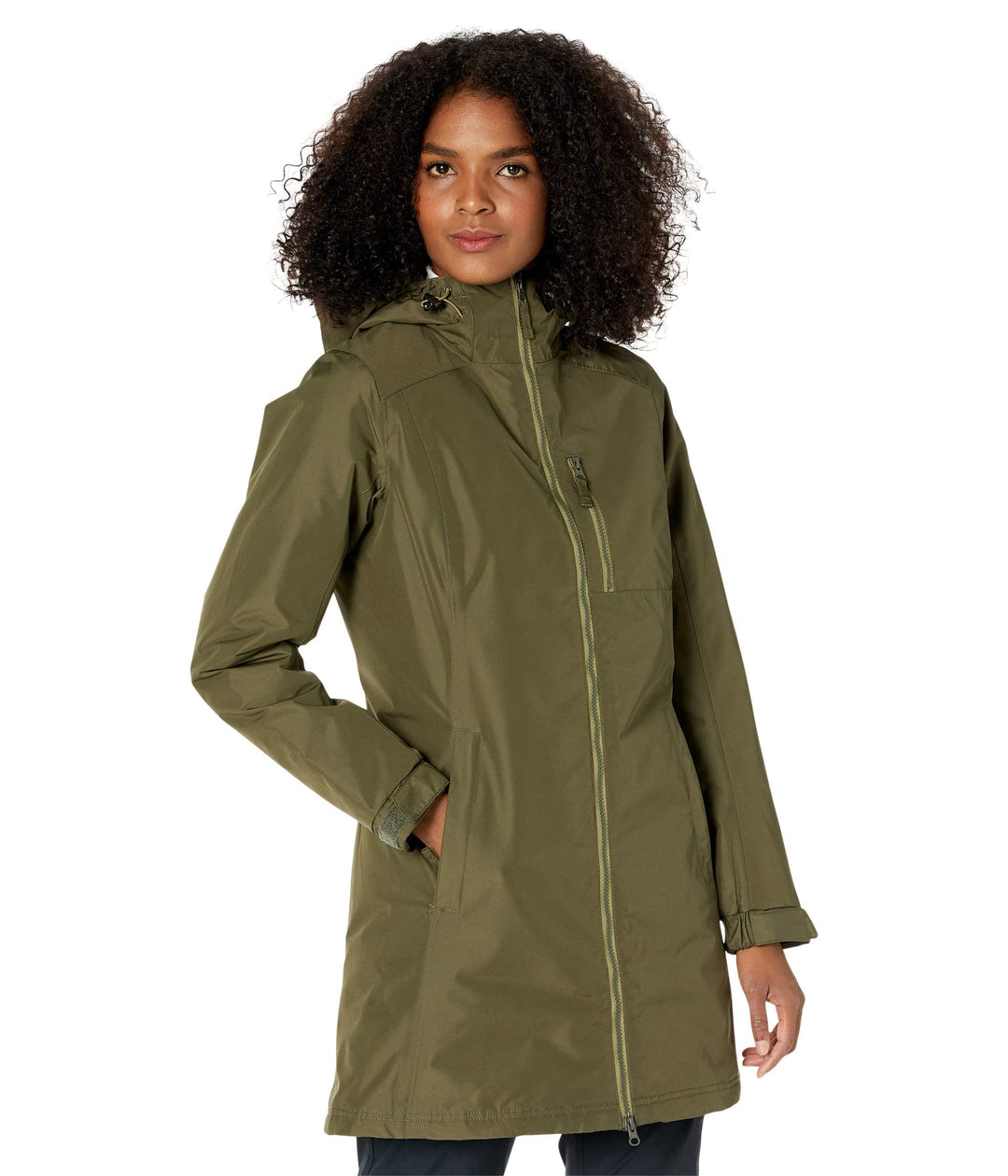 Helly Hansen Damen W Long Belfast Winter Jacke, Grün, XS XS 431 UTILITY GREEN, XS 431 UTILITY GREEN