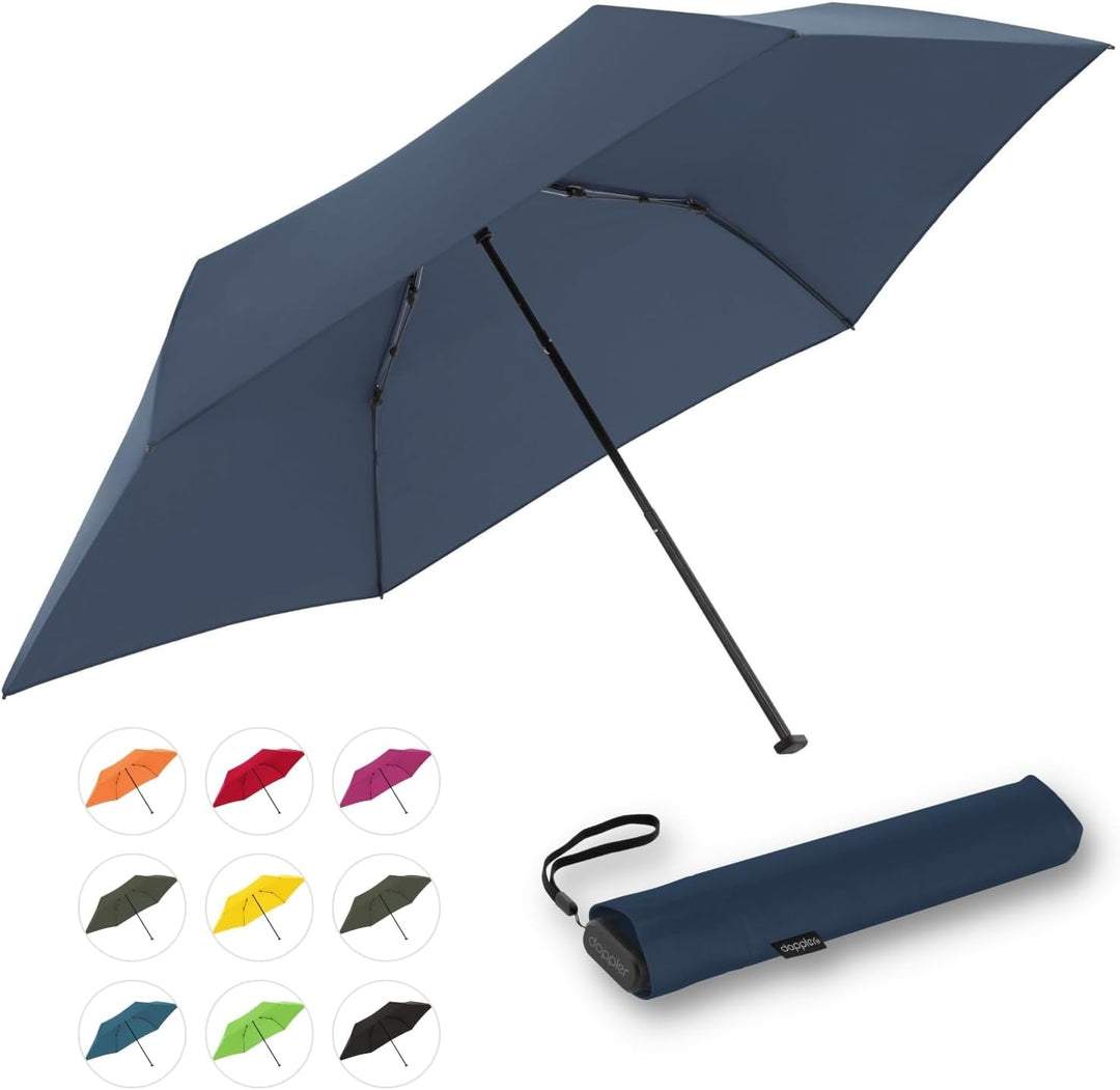 Doppler Taschenschirm Zero,99 Flat I Ultra leichter Regenschirm I Kleiner Schirm I Mini Regenschirm