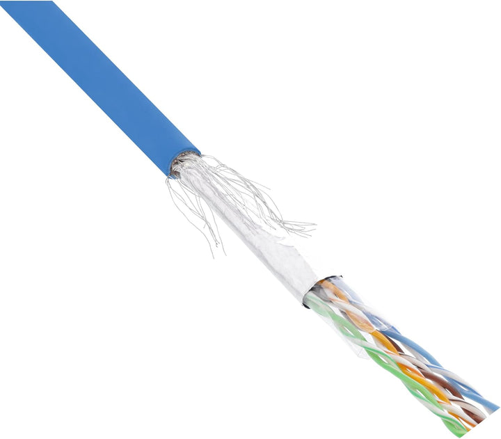 InLine 72099B Patchkabel Cat.5e, blau, SF/UTP, AWG26, PVC, 100m