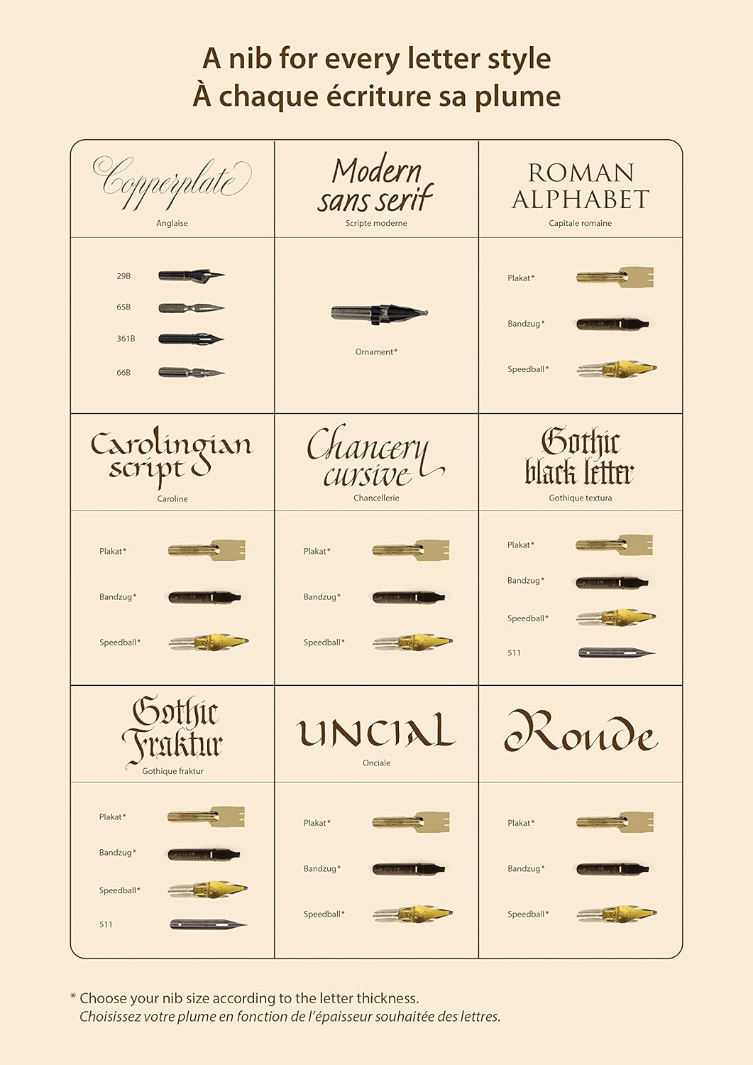 Brause 18015B Packung, mit 50 Feder Bandzug, 1, 5 mm, ideal für gotische Buchstaben, ideal für die K