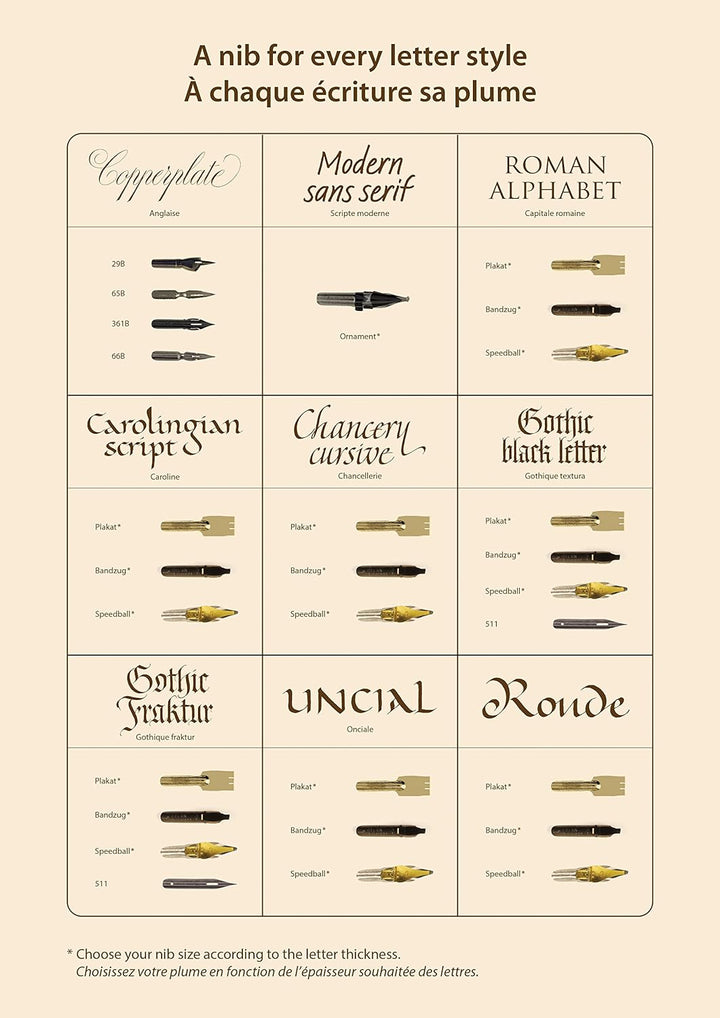 Brause 18015B Packung, mit 50 Feder Bandzug, 1, 5 mm, ideal für gotische Buchstaben, ideal für die K