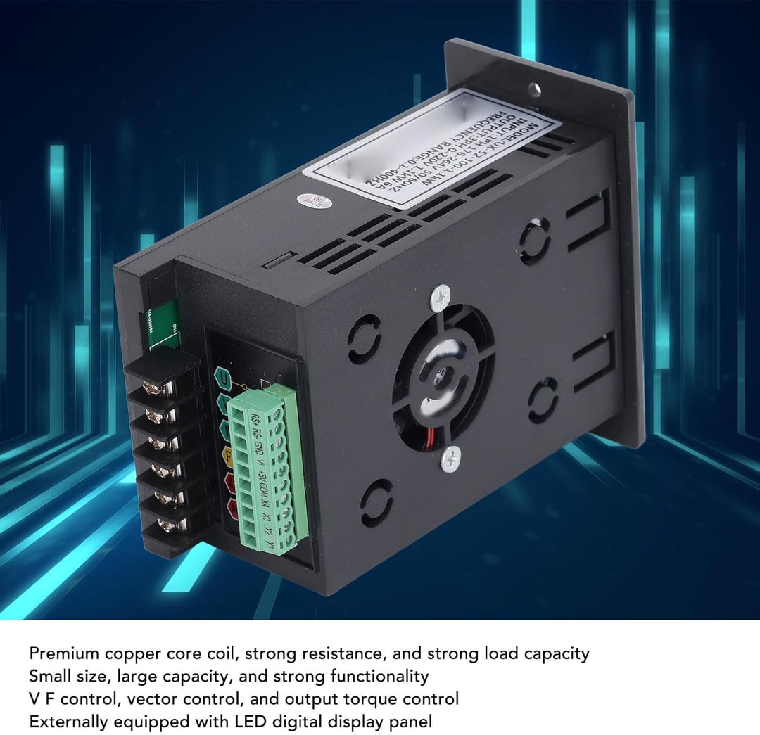 1,1 KW VFD Frequenzumrichter mit Variabler Frequenz, 0,1–400 Hz, Mini-Motor-Frequenzumrichter, 1 PH