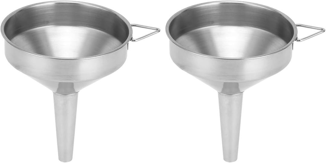 2 Stück Trichter Edelstahl, Ø 11cm Grosser Verdickter Küchentrichter Edelstahltrichter Flaschentrich