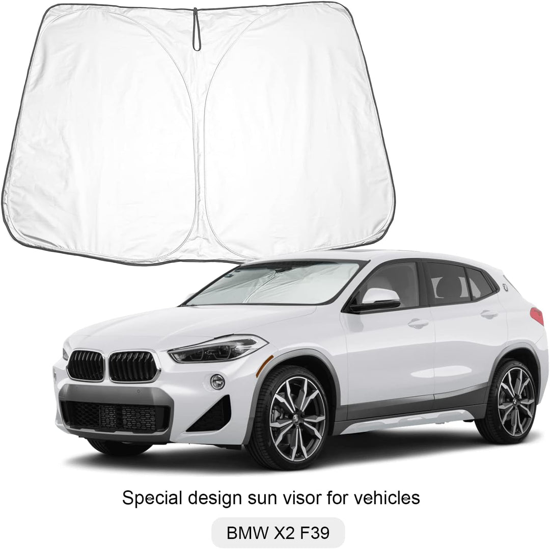 BIXUAN X2 Sonnenschutz kompatibel mit BMW X2 F39 2019-2023 Windschutzscheibe für F39 das Auto Fronts