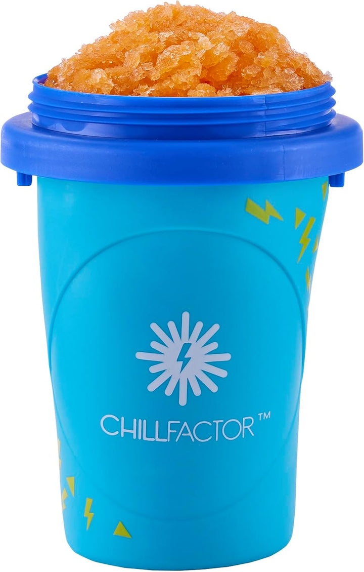 Chill Factor Color Shock Slushy Maker Totally Cool Blue - Wiederverwendbarer Hausgemachte Slushy Squ