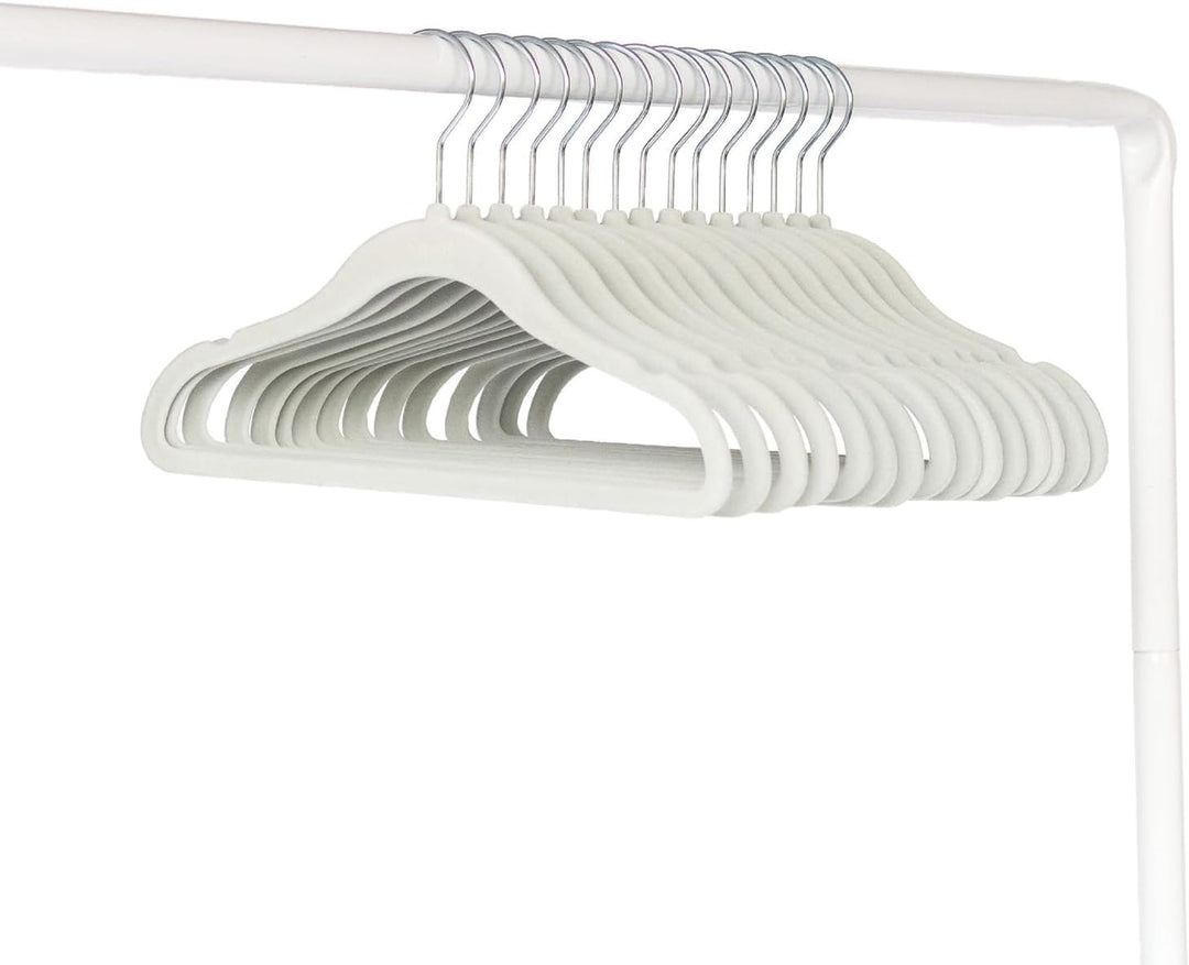 3 Sprouts Kinder Kleiderbügel aus Samt - rutschfest & Robust - Ideal für Baby- & Kleinkinderkleidung