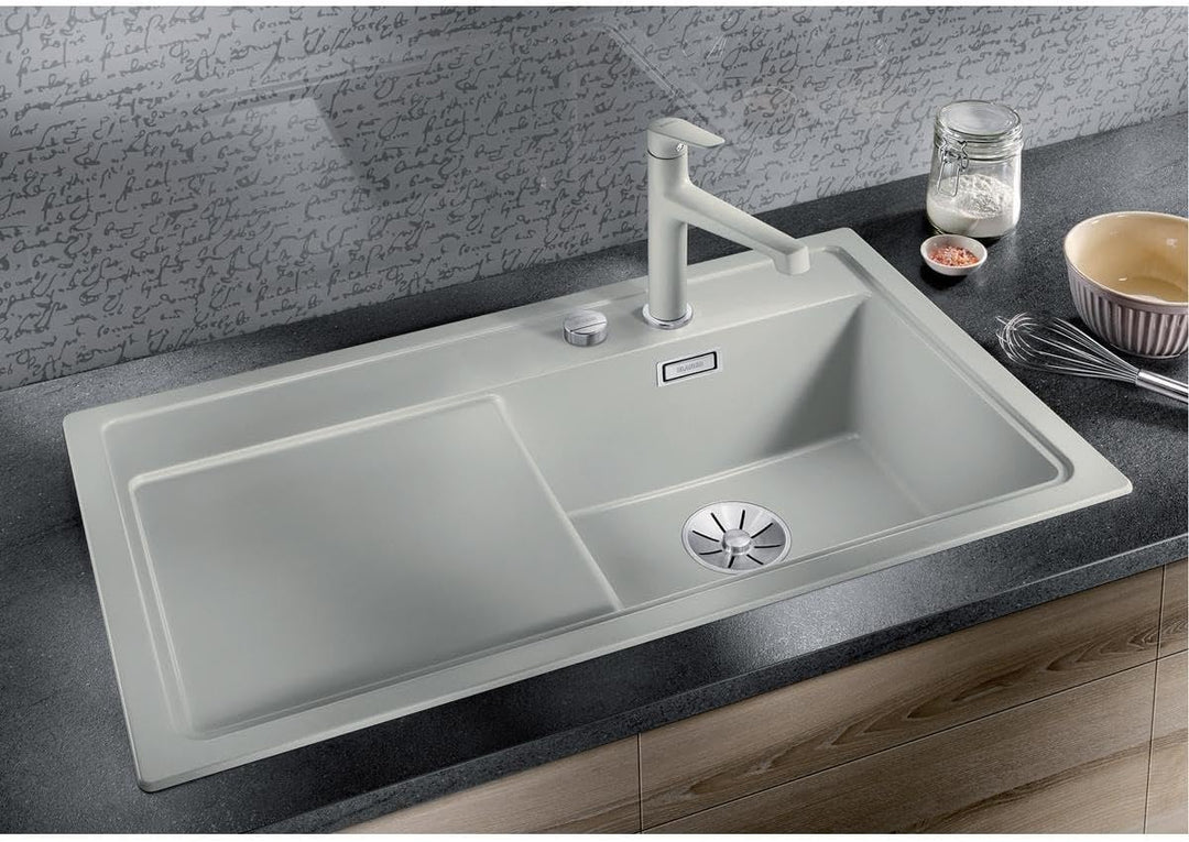 BLANCO ZENAR 5 S | SILGRANIT schwarz | Einbauart: Einbau von Oben | Hauptbecken rechts | mit Ablauff