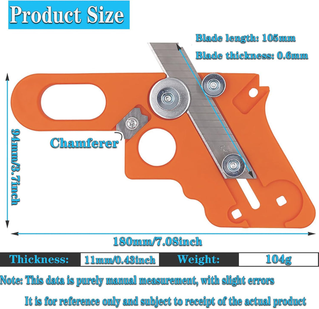 Yuentoen Furnierkantenschneider,Kantenschneider für Umleimer,Edge Banding Trimmer mit 10 Klingen und