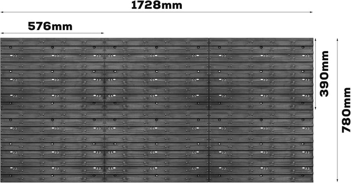 Lagersystem Wandregal 1728 x 780 mm | 127 stck. Box | Stapelboxen Schüttenregal Sichtlagerkästen | E
