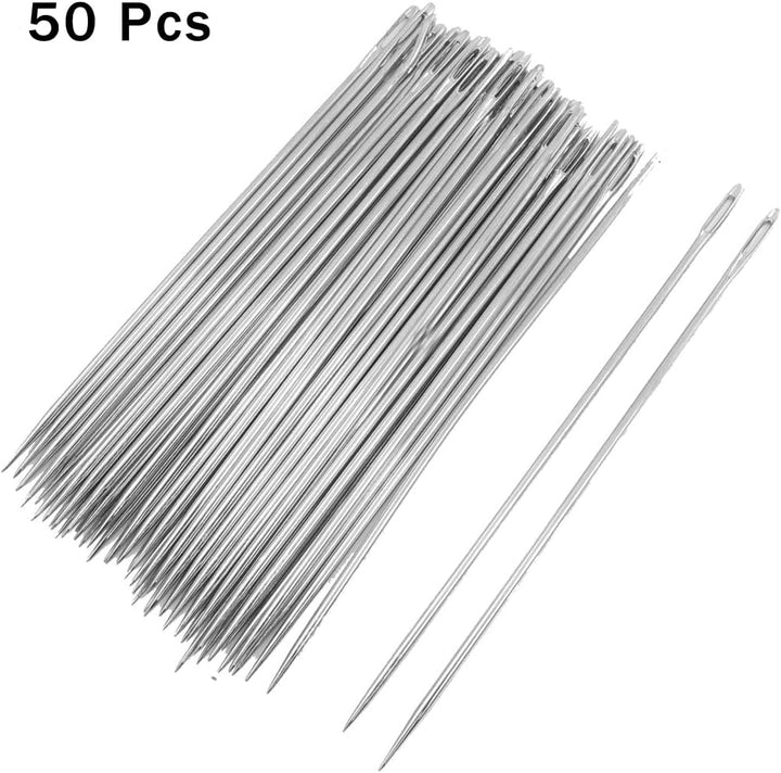sourcing map 50 Stücke 0.7mm Od Tip Nähnadel Nähnadeln Nähen-Nadel Nähzubehör 4"Länge DE de