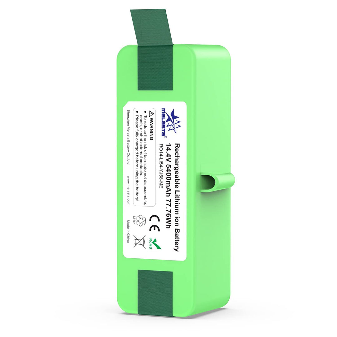 melasta 14,4 V 5400 mAh Li-ion Ersatzakku kompatibel mit iRobot Roomba 900 Series 980 981 985 970 96