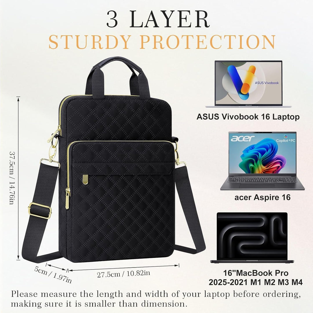 Laptoptasche Tragetasche Tablet Sleeve Kompatibel mit 16 Zoll MacBook Pro 2025-2021 M1 M2 M3 M4 A340