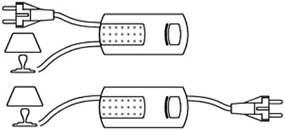 EHMANN LED Schnurdimmer 2660x0750, T26.07.50 weiss, Phasenanschnitt, 230V, 50Hz, LED: 3-150 W, Leist