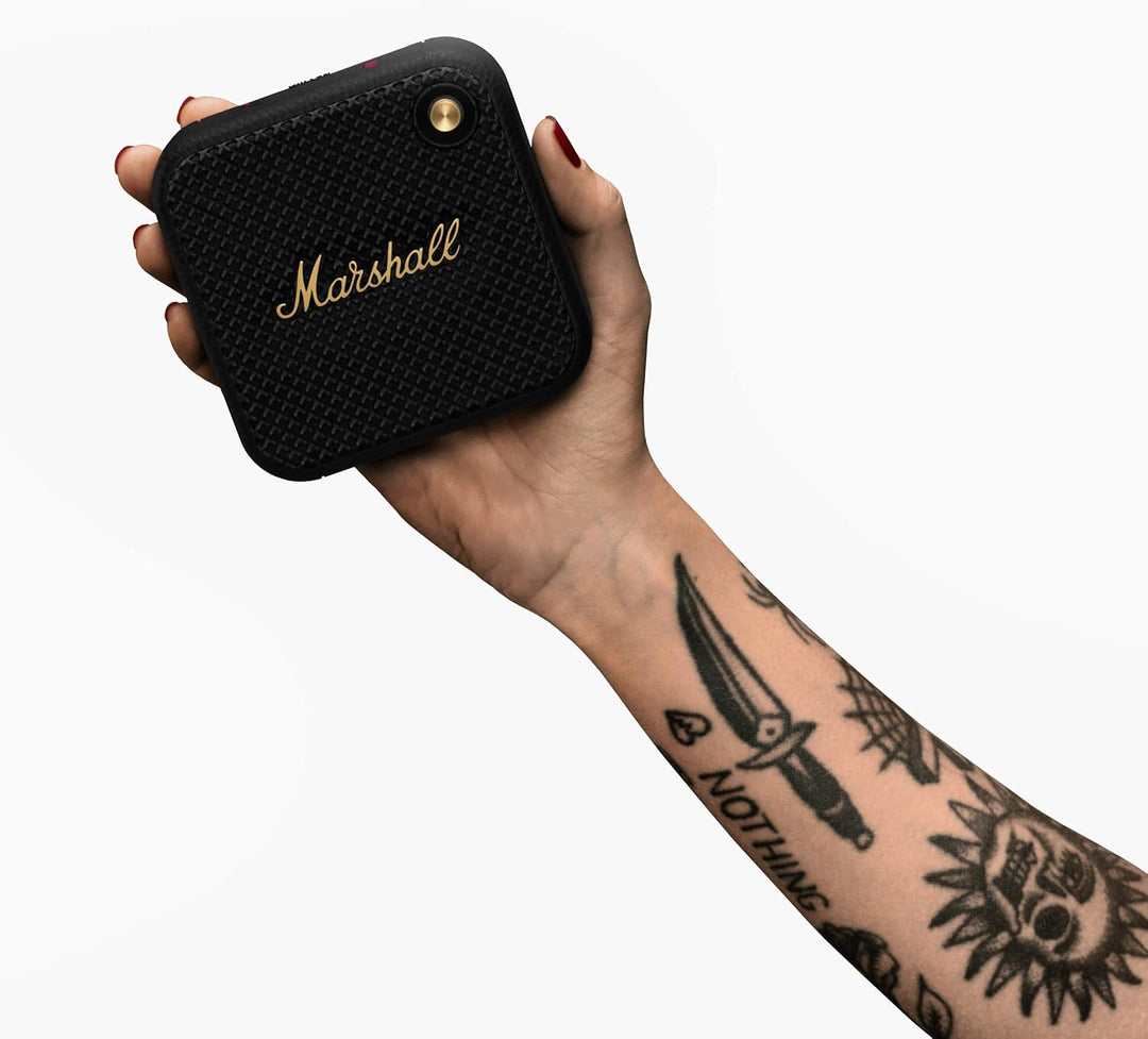 Marshall Willen Bluetooth-Lautsprecher, kabellos, über 15 Stunden Spielzeit, wasserdicht nach IP67,