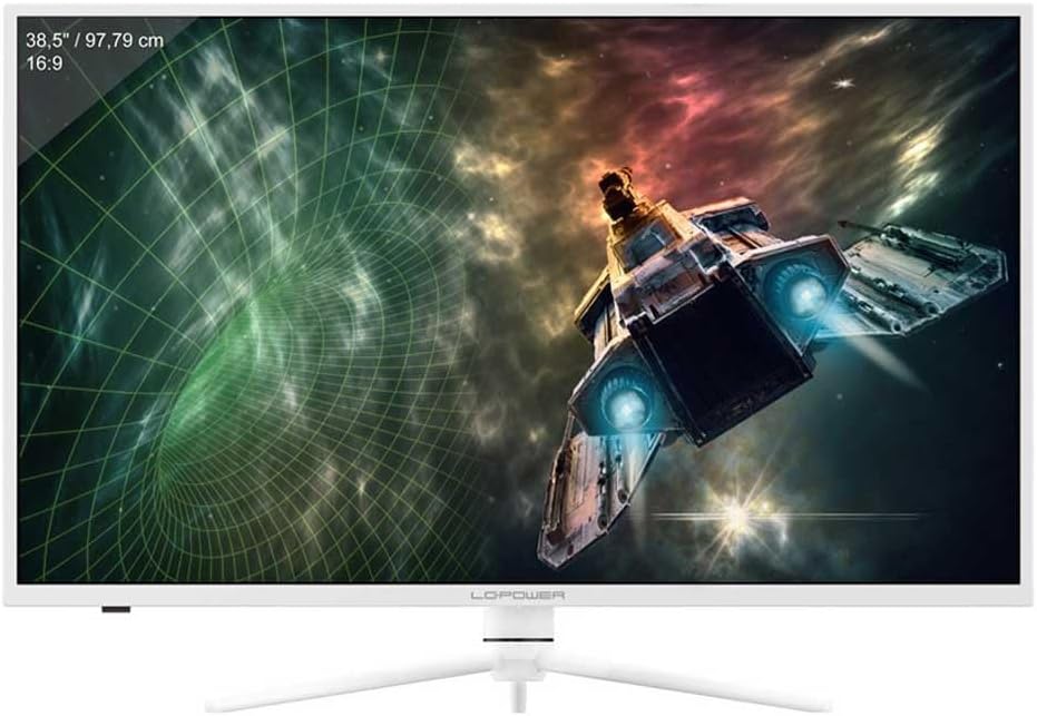 LC-Power LED-Monitor (gebogen, QHD, 97,79 cm (38,5 Zoll), LC-M39-QHD-165-C, Weiss