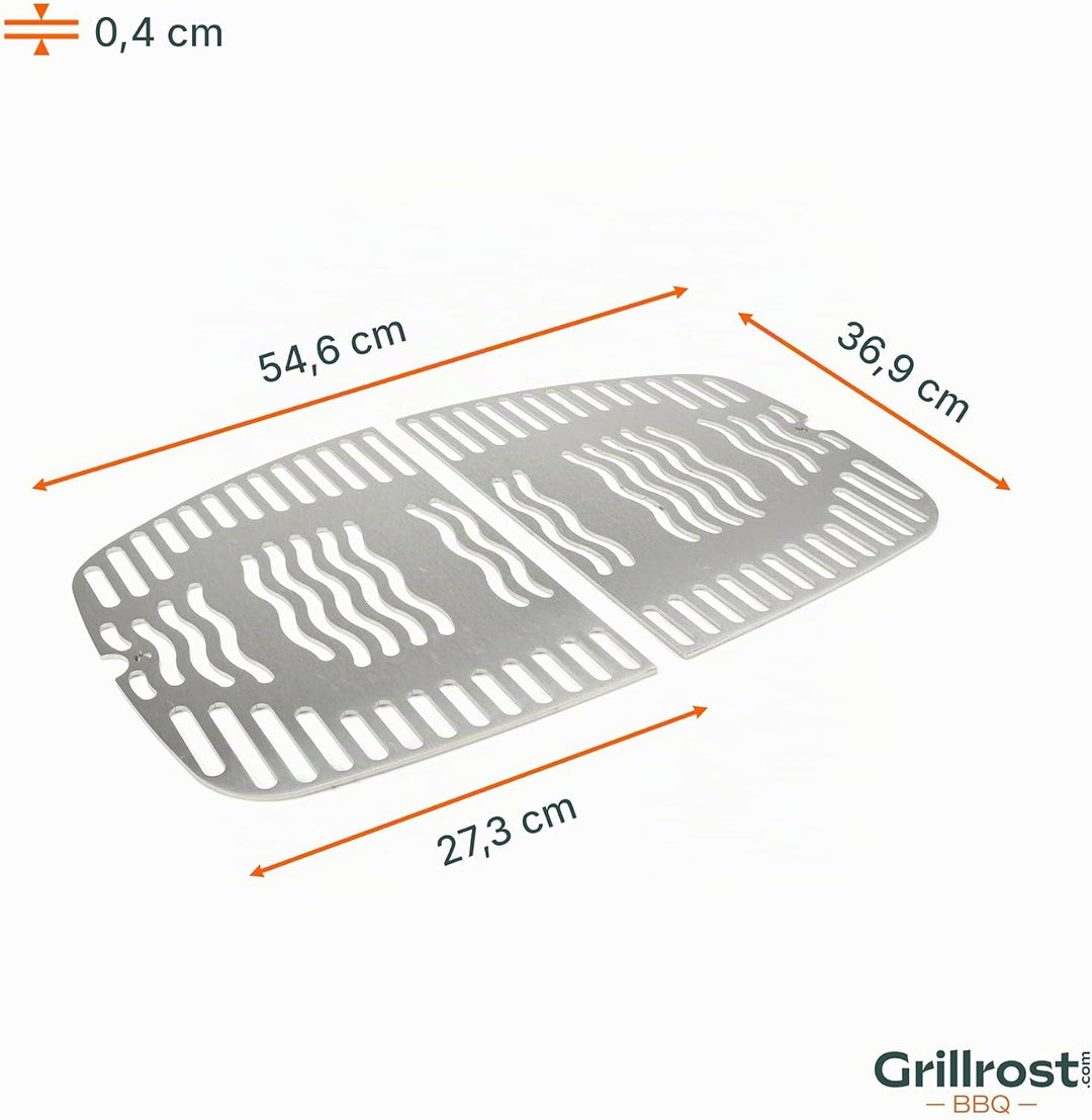 Grillrost.com Das Original Edelstahl INOX Grillroste für Napoleon Travel Q | spülmaschinenfest - Set