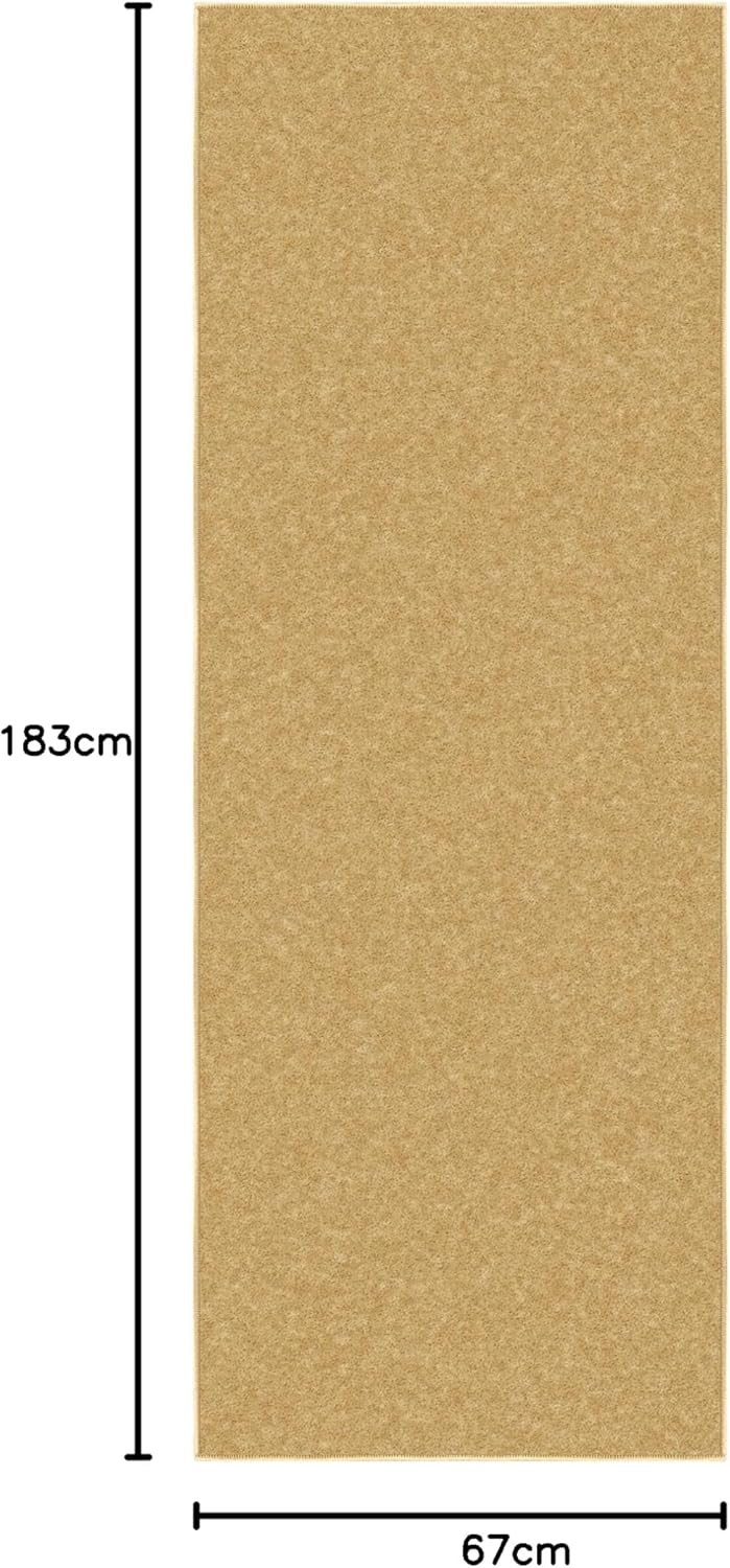 Ottomanson strapazierfähige Fussmatte mit Welcome-Design, ganzjährig nutzbar, 67 cm x 183 cm, Schwar