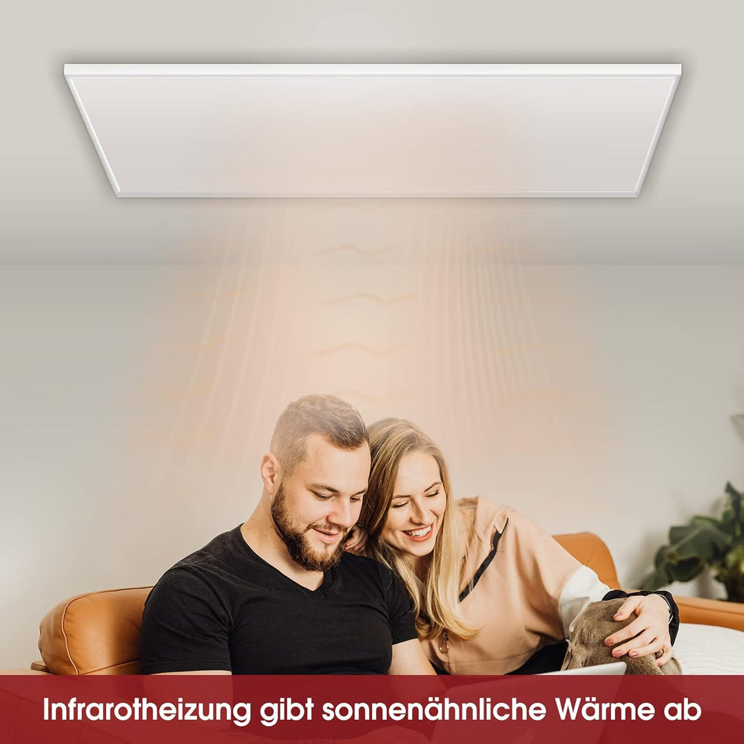 Infrarotheizung Deckenmontage 660W, Infrarotheizung Heizplatte Heizkörper Heizpaneel, Infrarot Decke