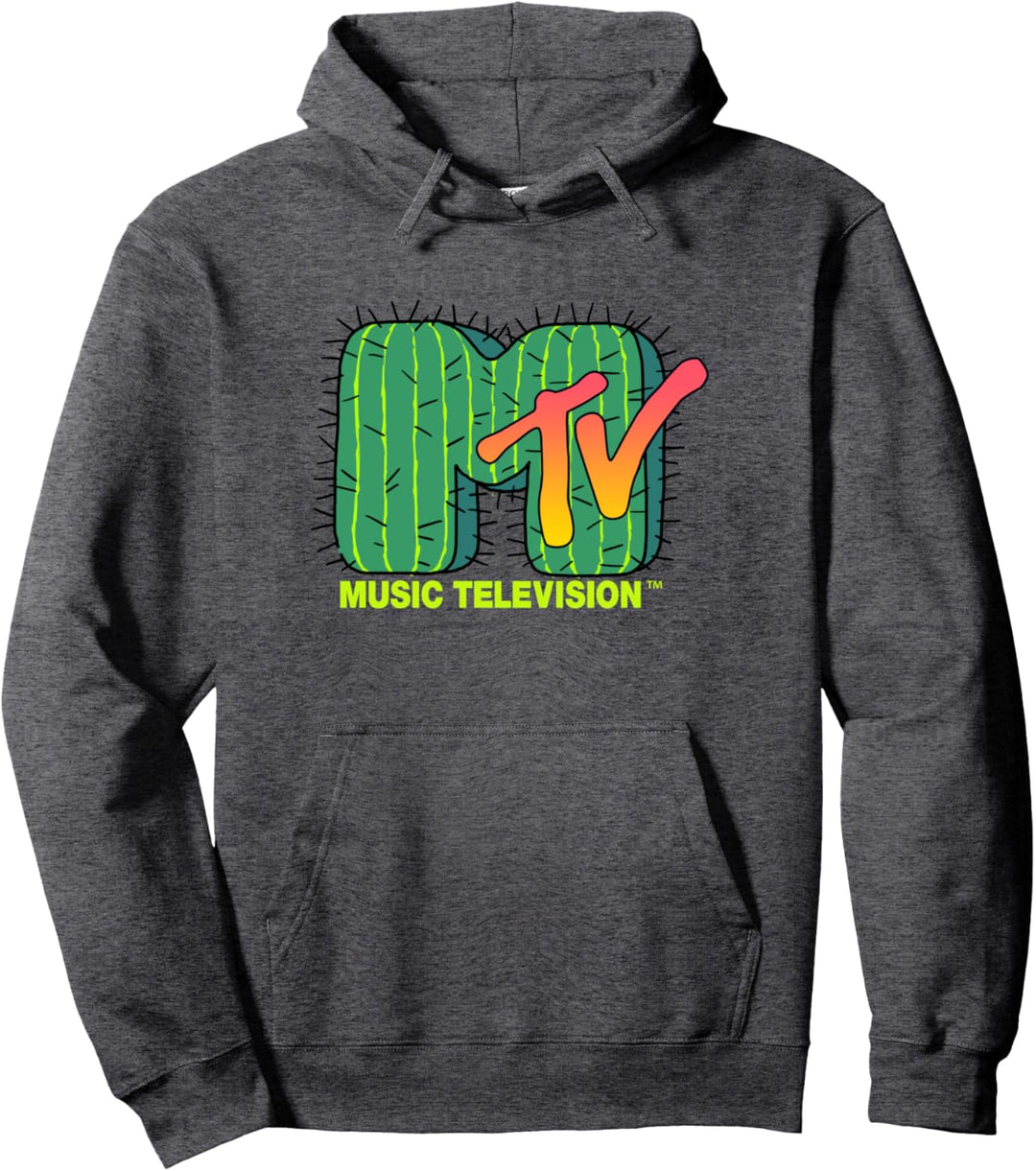 MTV Logo Sunset Cactus Pullover Hoodie