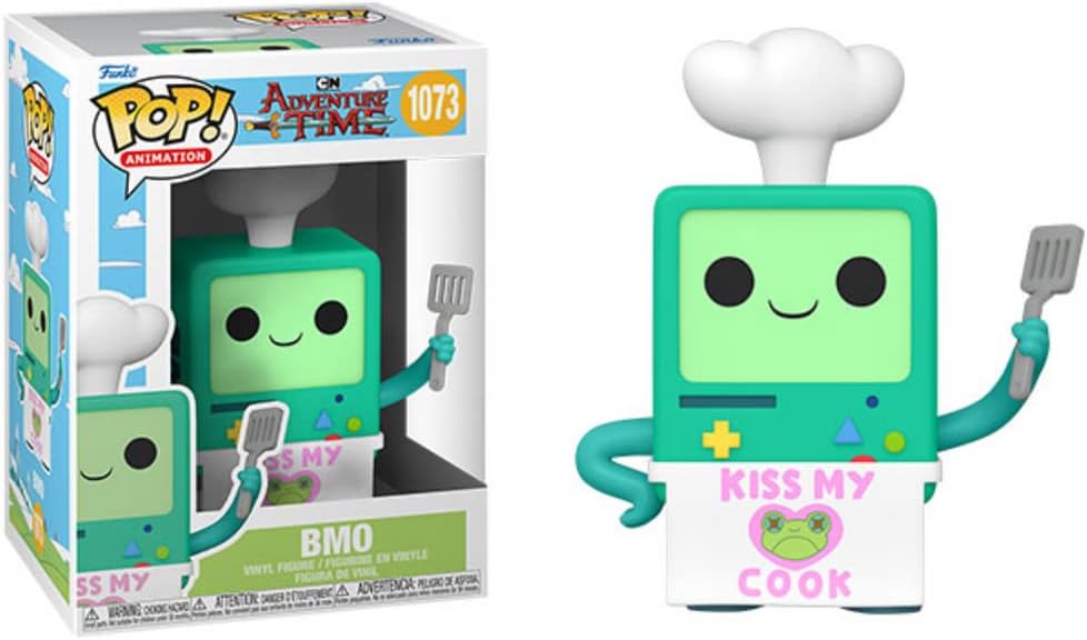 Funko Adventure Time – BMO Cook Pop! Vinyl-Figur (Bundled with Compatible Pop Box Protector Case)