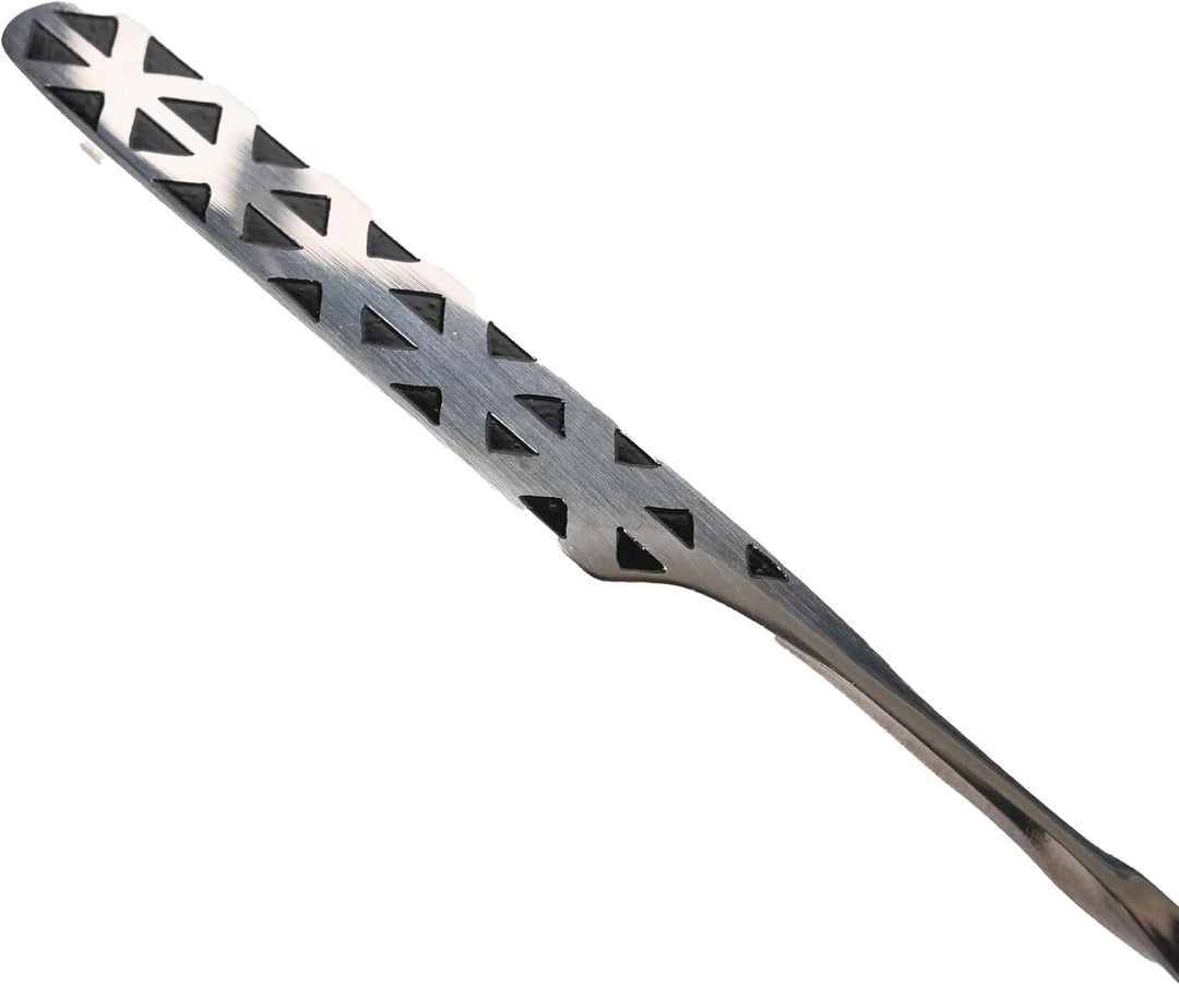 Kidia Barlöffel Geometric Lines 40 cm – Professioneller Bar Spoon aus 304 Edelstahl mit 1/2/3 ml Dos