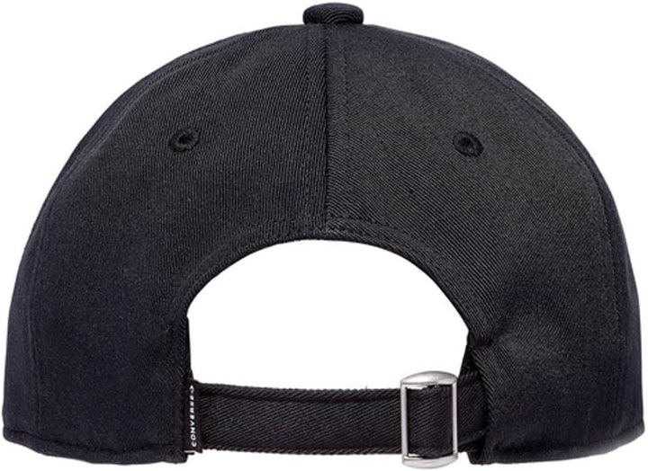 Converse Chuck Patch Baseballkappe aus recyceltem Polyester mit Strapback Einheitsgrösse Schwarz, Ei