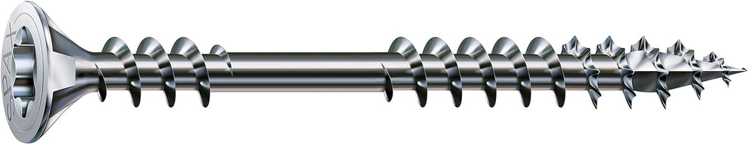 SPAX Verlegeschraube, 4,5 x 70 mm, 500 Stück, T-STAR plus, Senkkopf, Fixiergewinde, 4CUT, WIROX A3J,