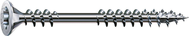 SPAX Verlegeschraube, 4,5 x 70 mm, 500 Stück, T-STAR plus, Senkkopf, Fixiergewinde, 4CUT, WIROX A3J,
