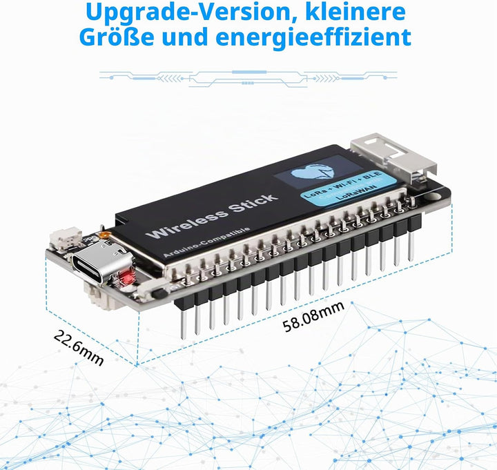 APKLVSR LoRa V3 ESP32 Wireless Stick Entwicklungsboard WiFi+BLE LoRa LoRaWAN 863 928 MHz Unterstützu