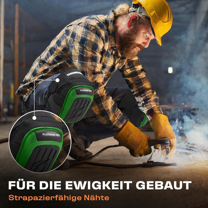 Thunderbolt® Knieschoner Professioneller Knieschützer mit komfortablem Gelkissen Knieschoner Fliesen