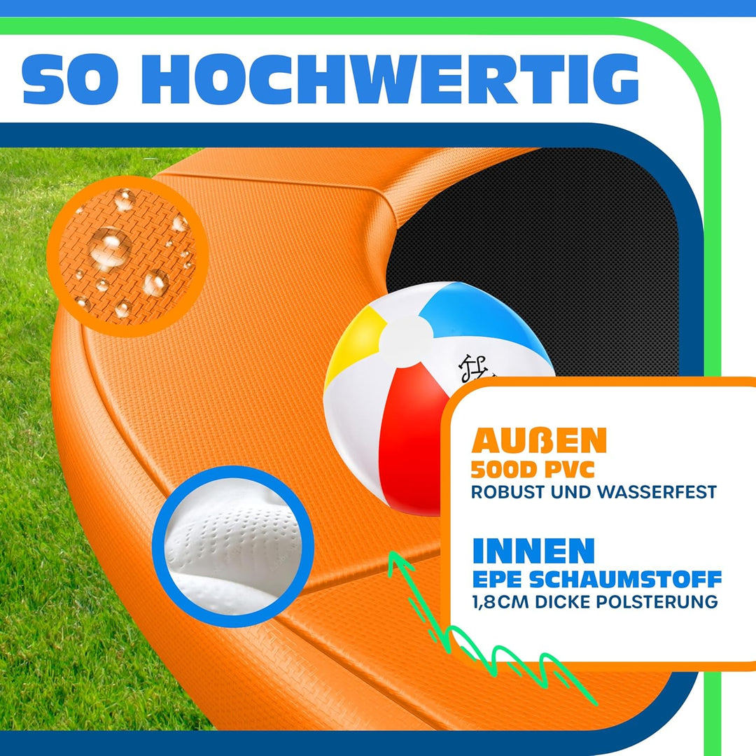 KESSER® - Trampolin Randabdeckung Ø 244, 305, 366, 426 cm, 30cm breit 100% UV-beständig reissfest Fe