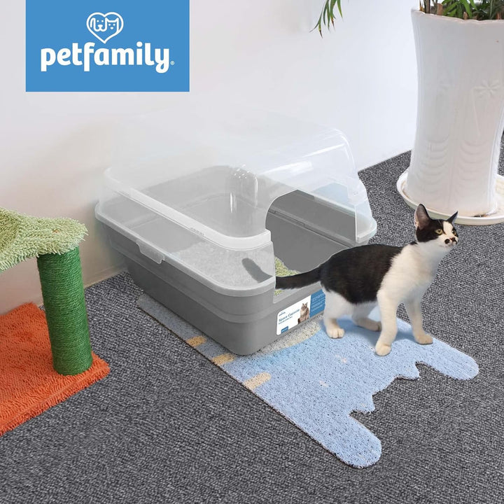 3in1 katzenklo mit Deckel gross katzentoilette, Jumbo Hooded Katzentoilette XXL Katzen klo mit Haube