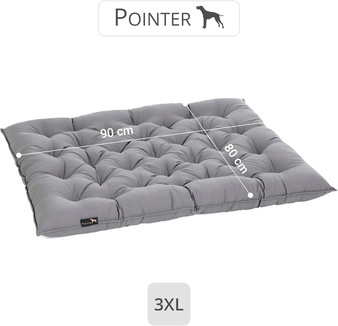 Doctor Bark Pointer | Hundekissen Urban - orthopädisch, waschbar, robust, bequem (XXXL - 90x80 cm, H