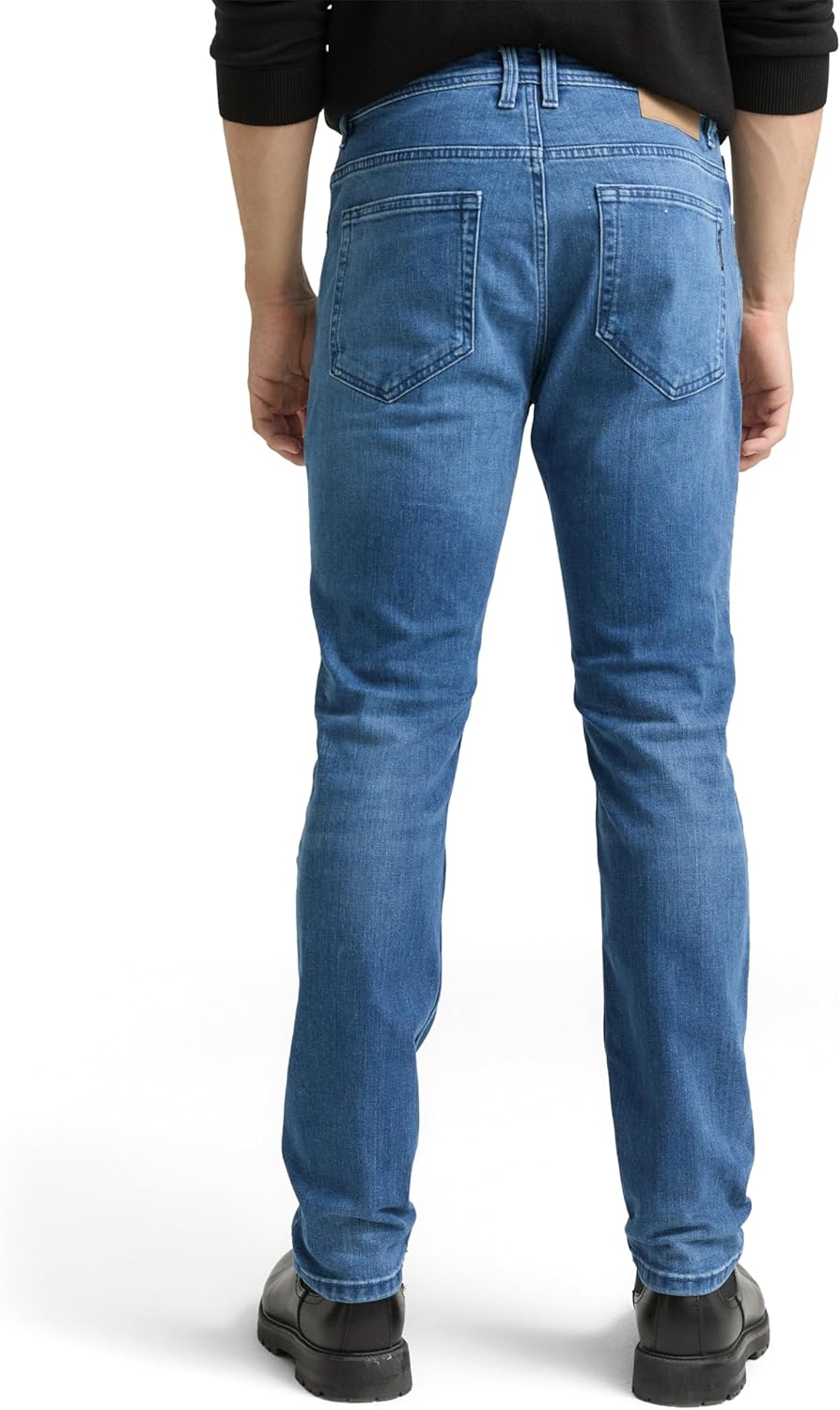 TOM TAILOR Herren Josh Regular Slim Jeans mit Coolmax®-Funktion 29W / 32L 10119 - Used Mid Stone Blu