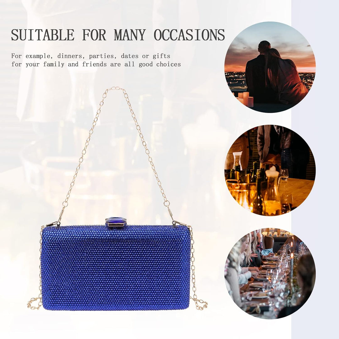 Frauen Kristall Abendtaschen Formelle Party Clutch Box Geldbörse Hochzeit Strass Handtaschen Braut G