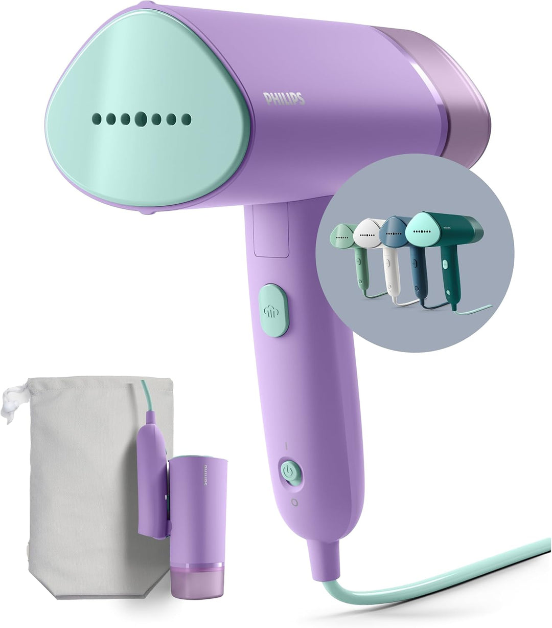 Philips 3000-Serie Tragbarer Dampfglätter - 1000 W, Dampfleistung 20 g/min, 100ml Wassertank, Kein B