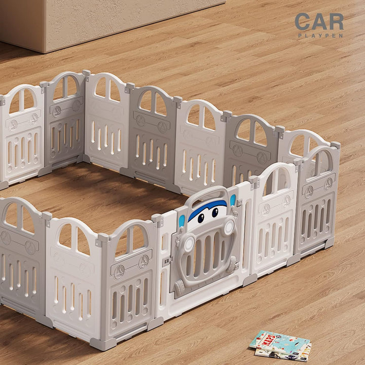 UBRAVOO Erweiterungsplatten für Baby-Laufstall aus Kunststoff für Babys und Kleinkinder – 4 Platten