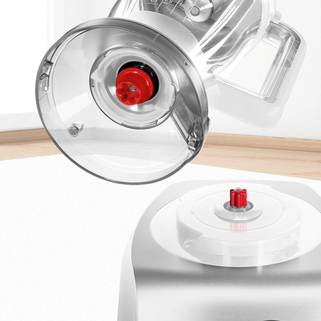 Bosch MC812S820 MultiTalent 8/1.250 Watt / 3.9 Liter/Multizubehör, weiss/edelstahl Version 2019 Weis