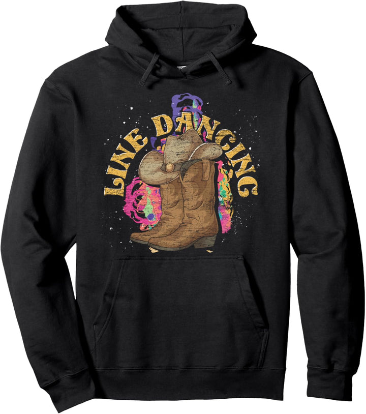 Line Dancing Cowboy Stiefel Hut Country Line Dance Pullover Hoodie