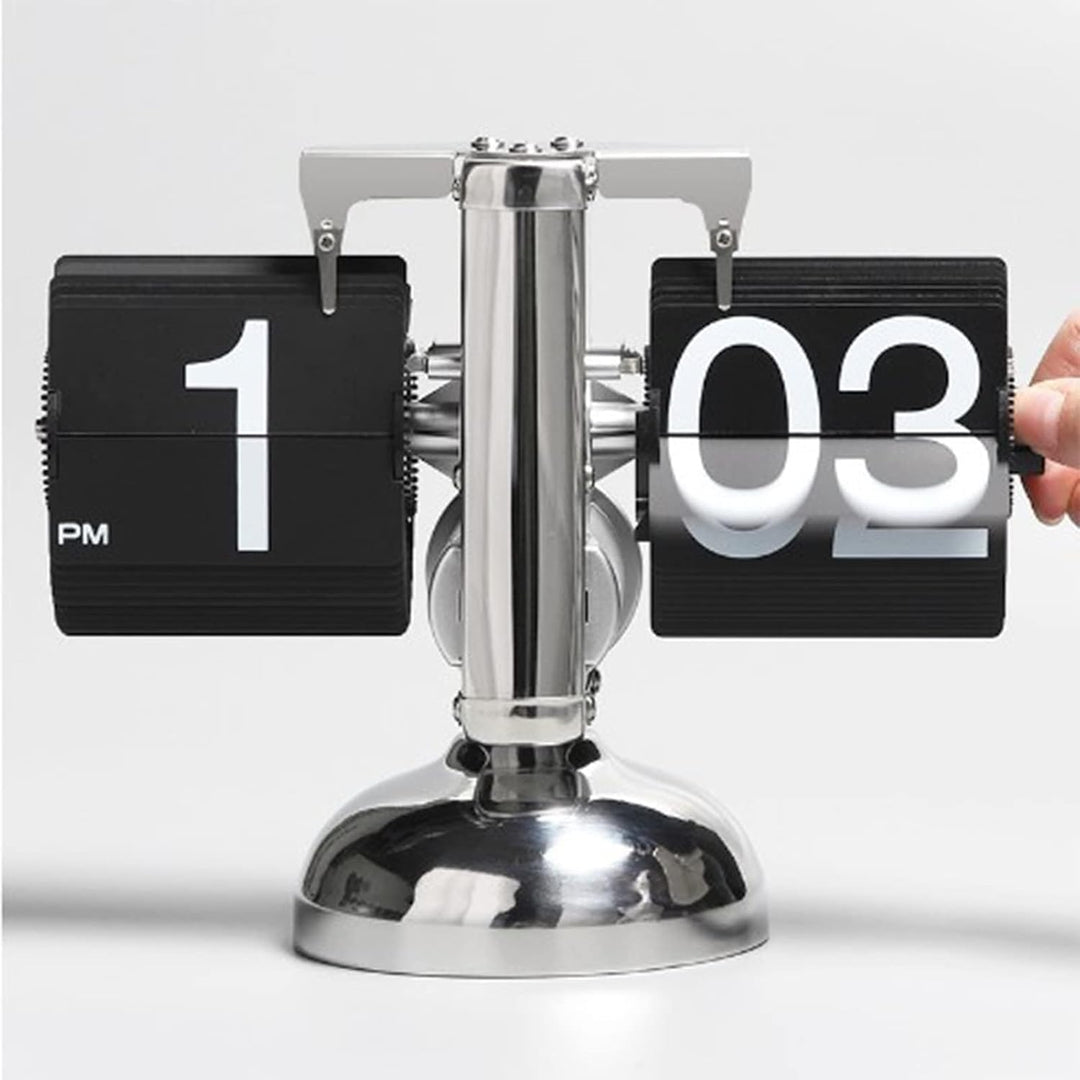 Ejoyous Flip Clock, Retro Flip Uhr Tisch Standuhr Vintage-Tischuhr Klappuhr Schreibtischuhr Digitale