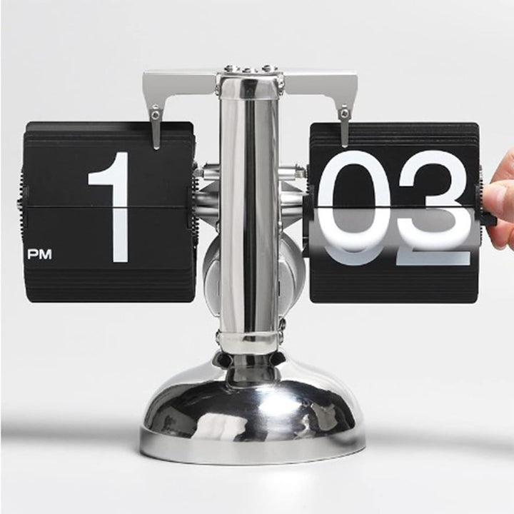 Ejoyous Flip Clock, Retro Flip Uhr Tisch Standuhr Vintage-Tischuhr Klappuhr Schreibtischuhr Digitale