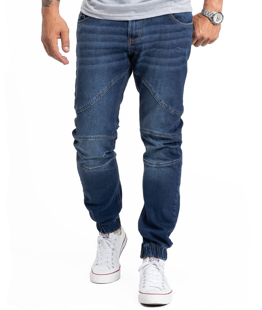 Rock Creek Herren Jeans Hose Tapered Fit M74 33W / 30L Rc-2183-blau, 33W / 30L Rc-2183-blau