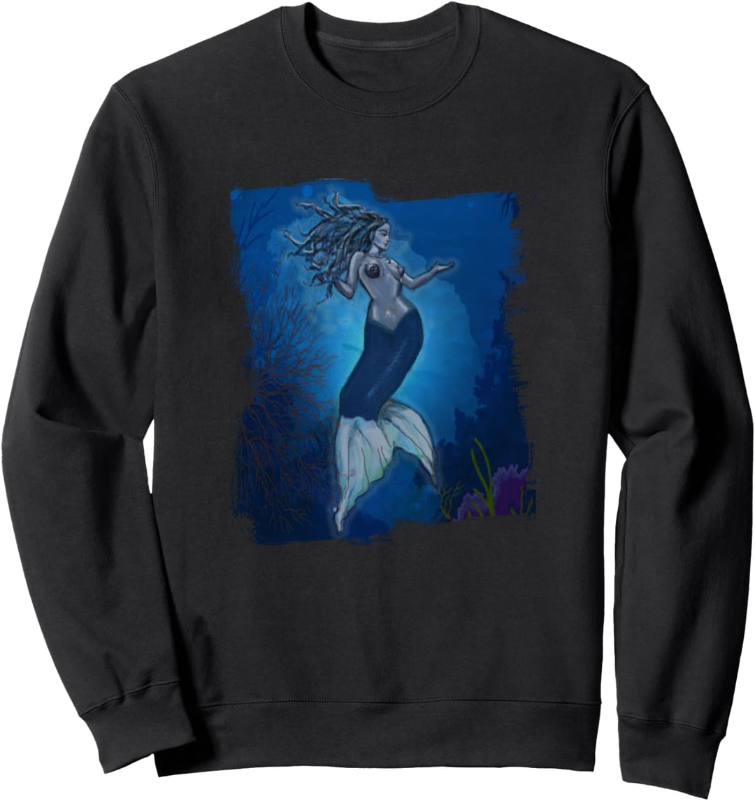 Meerjungfrau Mermaid für Männer Jungen Teenager Sweatshirt