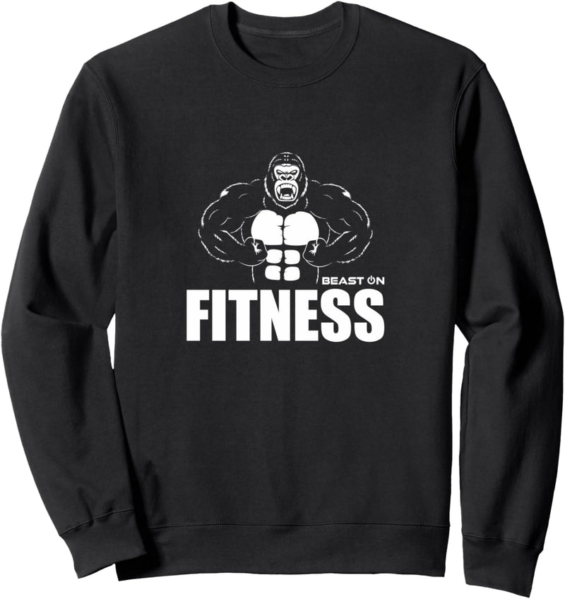 Fitness Gorilla Brüllender Gorilla Gym Motiv Fitness Design Sweatshirt