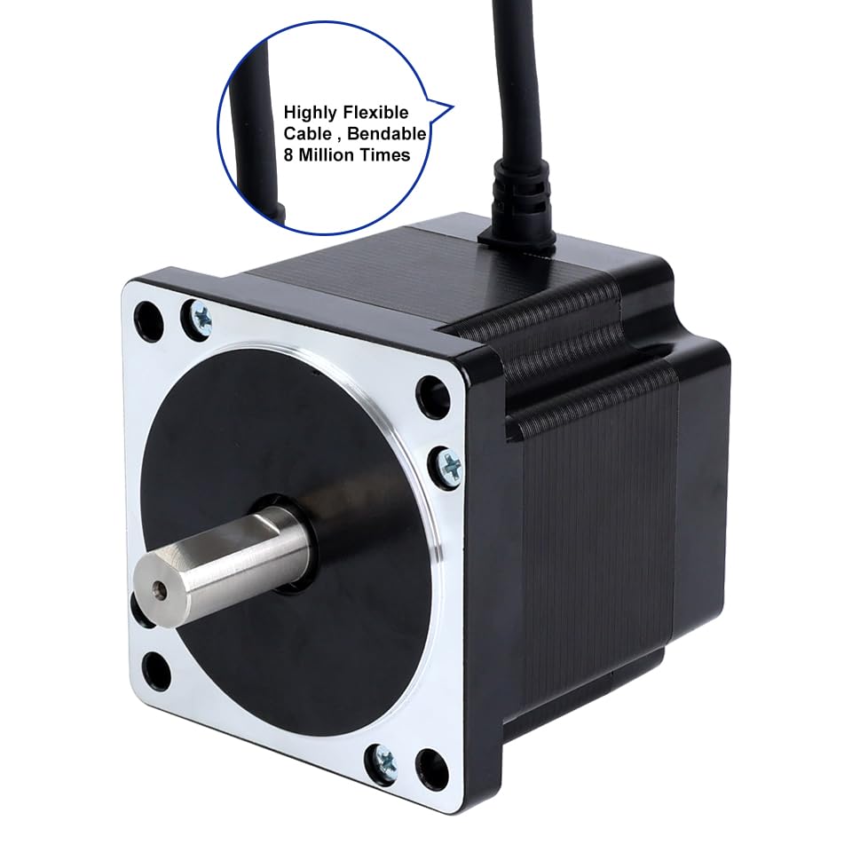 STEPPERONLINE 1 Achse CNC-Kit 4.8Nm 6.0A Nema 34 Schrittmotor & Treiber DM860Y CNC-Mühlrouter Drehro