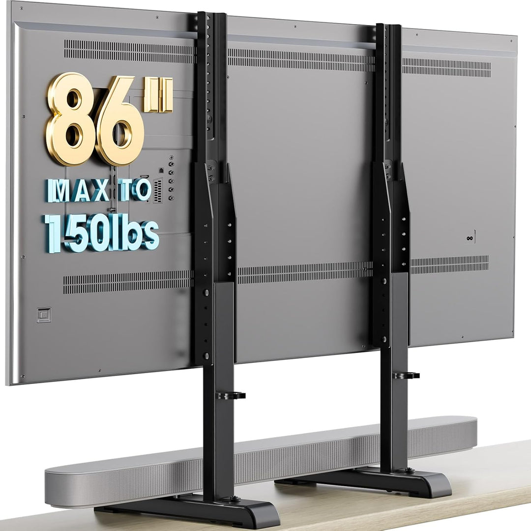 Universal-TV-Ständer, Tischplatte TV-Ständer Ersatz für die meisten 61 bis 202 cm LCD-LED-Fernseher,