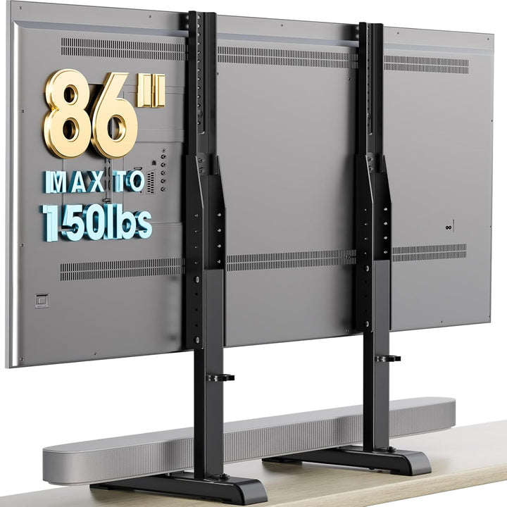 Universal-TV-Ständer, Tischplatte TV-Ständer Ersatz für die meisten 61 bis 202 cm LCD-LED-Fernseher,