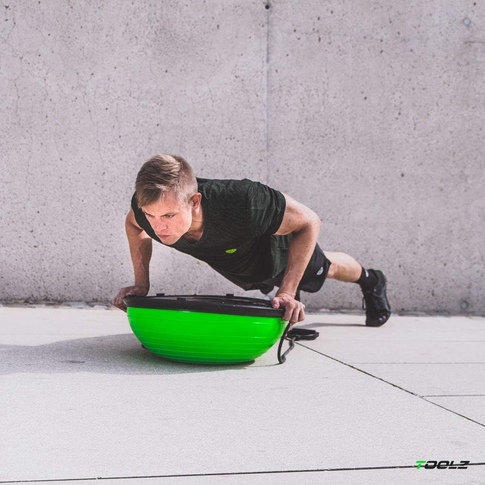 TOOLZ Balance Ball – Balanceball für ein effektives Ganzkörpertraining – Mit integrierten Trainingst